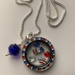 Origami Owl: "USA Inspired Locket Set"